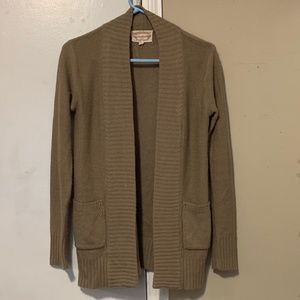 Women's medium Ambiance tan cardigan.